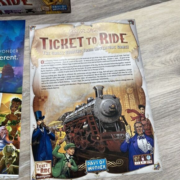 Ticket to Ride Alan R Moon Train Adventure Board Game Complete - Picture 6 of 7
